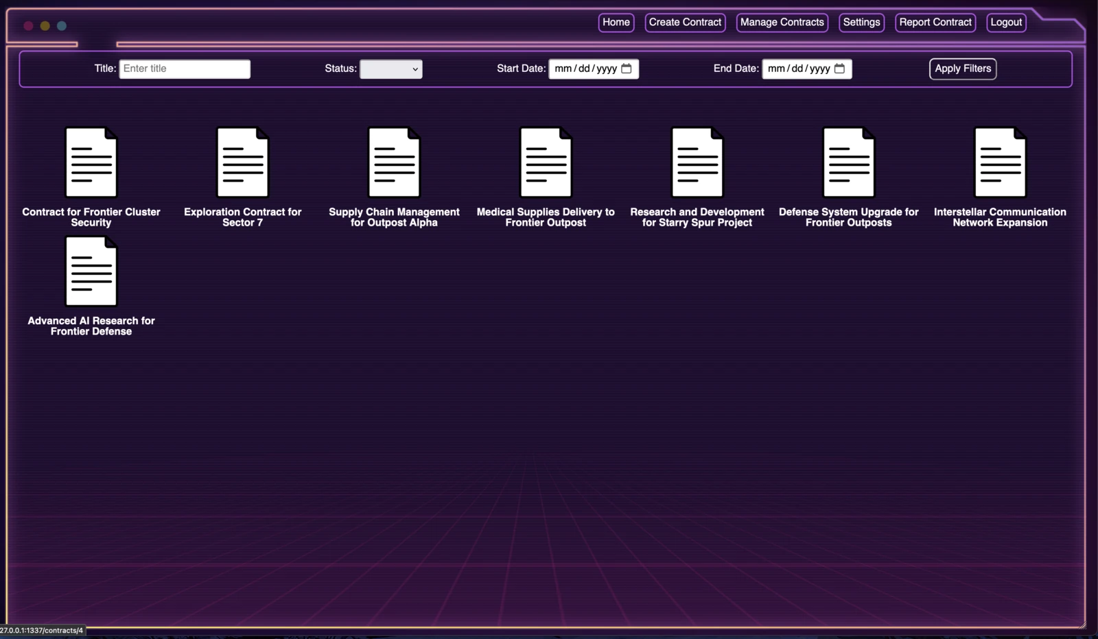 Filtered Contracts